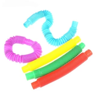 🌈ส่งจากไทย🌈 Fidget Pop Tube Toy ของเล่นท่อยืดหดต่อได้ (4-8 ชิ้น) ของเล่นเสริมทักษะ กล้ามเนื้อมัดเล็ก