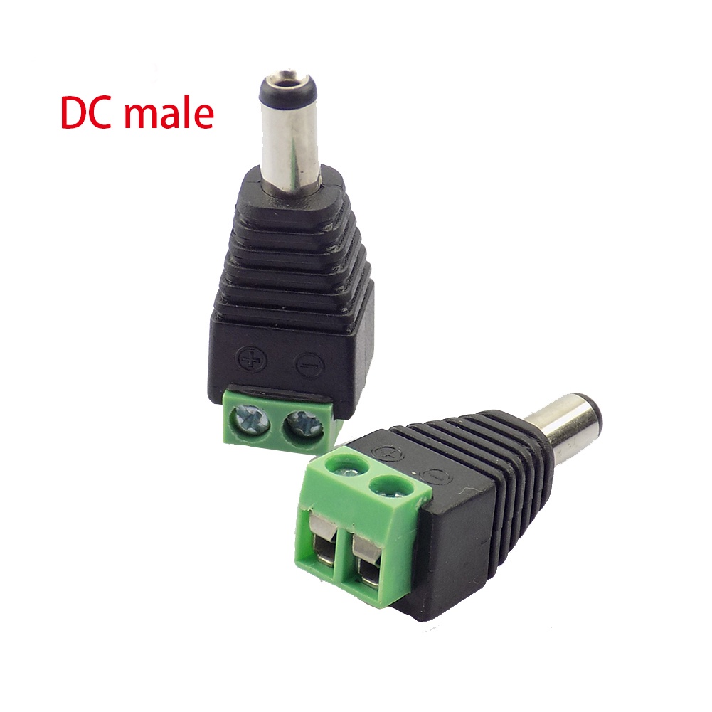5pcs Coax CAT5 วิดีโอ Balun ปลั๊ก 12V DC BNC ชายหญิงอะแดปเตอร์สําหรับไฟ Led Strip กล้องวงจรปิด 2.1*5.5 มม.F4TH