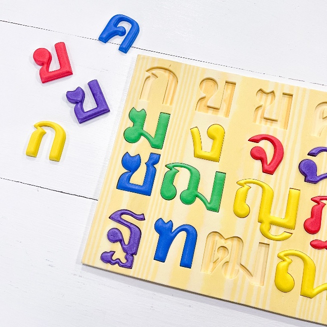 ASTA ของเล่น อักษรภาษาไทย ก-ฮ นูน (แถมฟรี! ไฟล์แบบฝึกหัด) เสริมพัฒนาการ เกรด A non-toxic