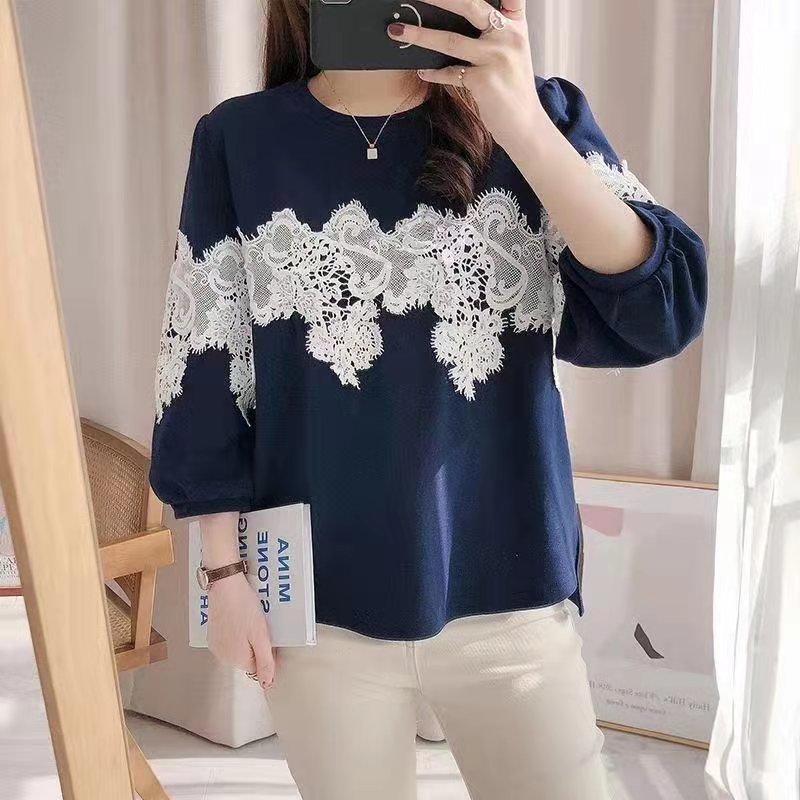 SUNDAY2020  เสื้อวินเทจผญ กกกกแม่🔥  ออกแบบ เสื้อแขนสามส่วนแต่งลูกไม้ 🍭♥️ งานสวย มงลงมาก ✨ - รูปที่ 6