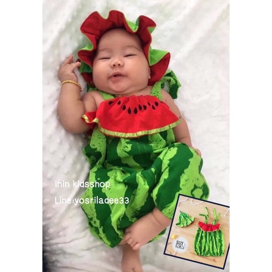ชุดเอี๊ยมแฟนซี ชุดแฟนซีเด็ก ชุดเด็กทารก ชุดทารกแรกเกิด ชุดผลไม้ ชุดฟักทอง ชุดมะเขือเทศ ชุดเต่าทอง ชุดสัปรด ชุดสตอเบอรี่ - รูปที่ 3
