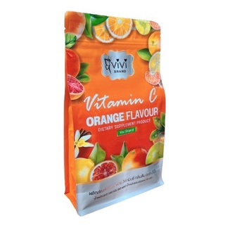 Vivi  Vitamin C Orange  ผลิตภัณฑ์เสริมอาหาร วิตามินซี กลิ่นส้ม (ตรา วีวี่)  1 ห่อ มี 10 ซอง