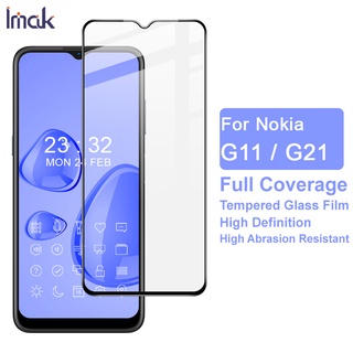 imak Nokia G11 / Nokia G21 ฟิล์มกระจกนิรภัยกันรอยหน้าจอ 9D HD ป้องกันแสงสีฟ้า Full Coverage Tempered Glass Film