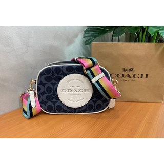 New Collection 2021 💕 COACH  DEMPSEY CAMERA BAG IN SIGNATURE JACQUARD WITH PATCH