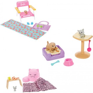 Barbie House Accessories Playset ชุดอุปกรณ์เสริมสำหรับบ้านบาร์บี้ และสัตว์เลี้ยง GRG56 CH