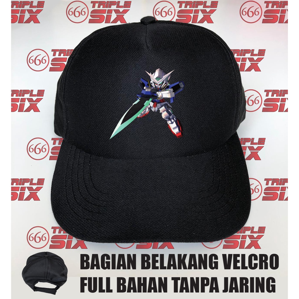 หมวกเบสบอล Anime Gundam Exia 00 Chibi Velcro