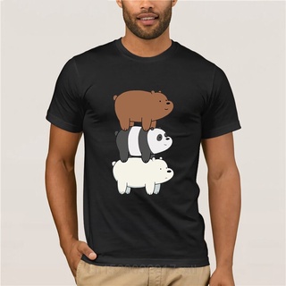 [S-5XL] GILDAN 【ขายดี】เสื้อยืดแขนสั้น ผ้าฝ้าย 100% พิมพ์ลายกราฟฟิค The Three Bare Bears สีขาว สําหรับผู้ชาย