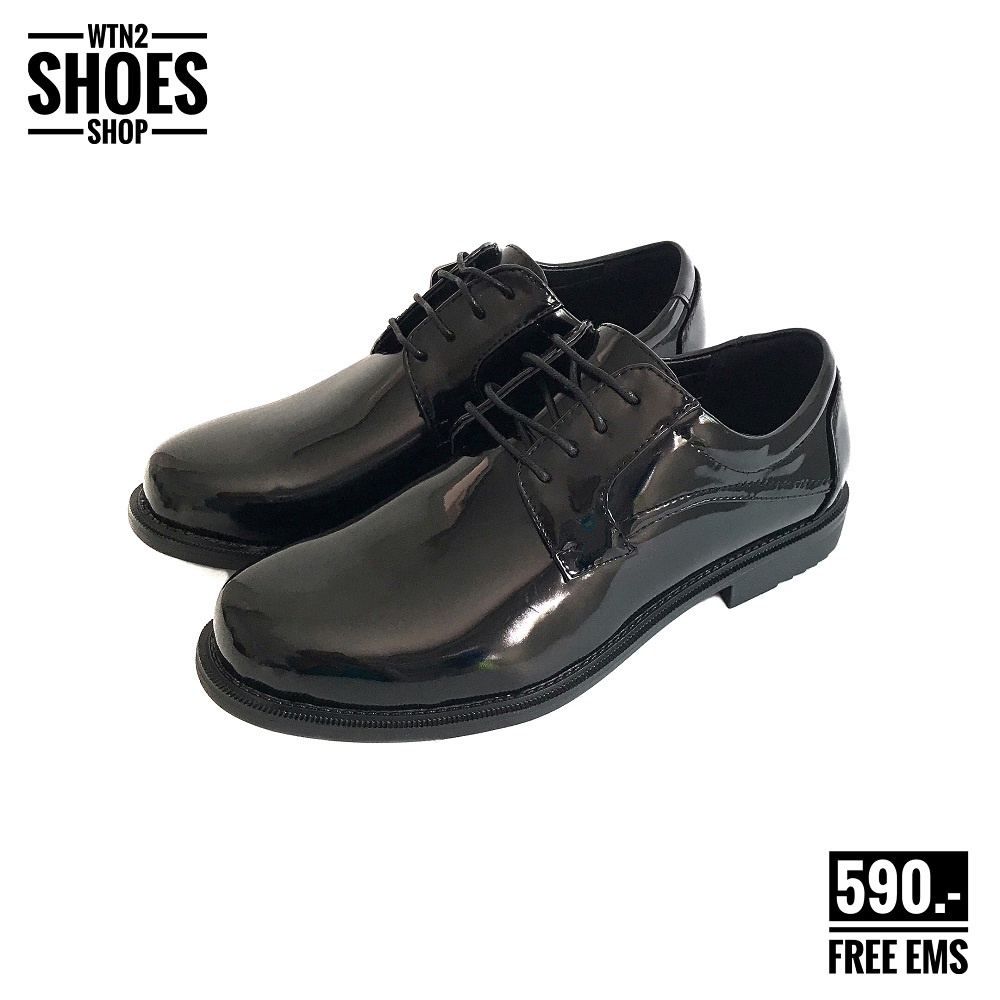 🔥ส่งฟรี🔥รองเท้าหนังแก้วชาย BAOJI รุ่น BJ8001 สีดำ รองเท้าคัทชูชายหนังแก้ว by WTN2 SHOES