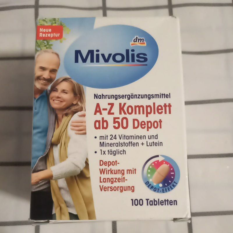 MivolisA-Zab50วิตามินรวมผู้ใหญ่อายุ50+สำหรับผู้สูงวัย(MivolisA-Zab50Depot)ของแท้เยอรมันวิตามินคนแก่