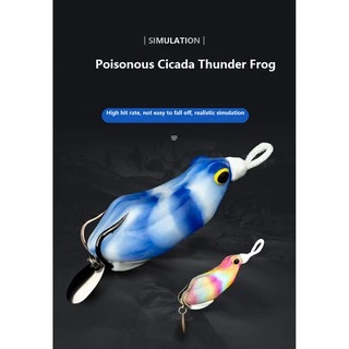 1 ชิ้นตกปลากบ Lure 5 ซม./10g 6.5 ซม./15g เหยื่ออ่อน Trough Hook Topwater Swimbait Bass Tackle