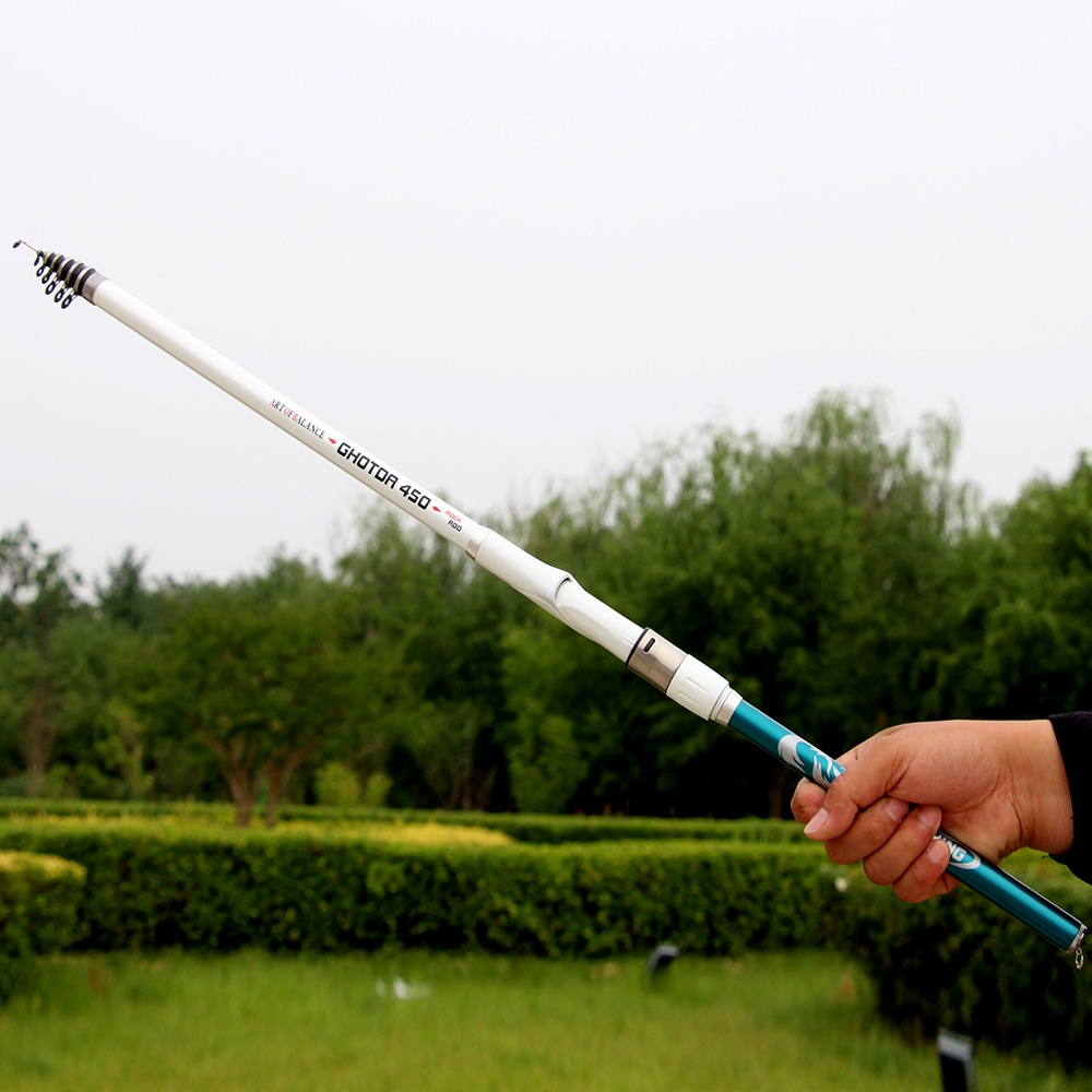 คันเบ็ดGHOTDA Carbon rock fishing rod 3.6M 4.5M 5.4M 6.3M hard ...