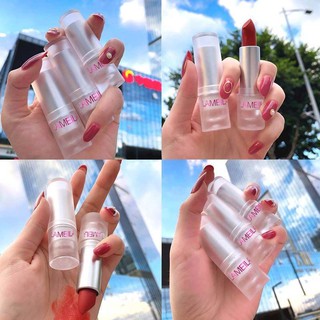 Lameila ลิปสติกเนื้อกำมะหยี่ เวลเวทแมท เนื้อนุ่มละมุน สีสวย ติดทน กันน้ำ Velvet Matte Lipstick