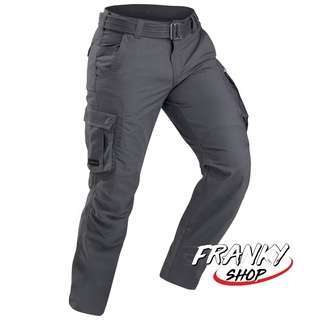 [พร้อมส่ง] กางเกงขายาวใส่เดินเทรคกิ้ง Mens Travel Trekking Cargo Trousers TRAVEL 100 Grey