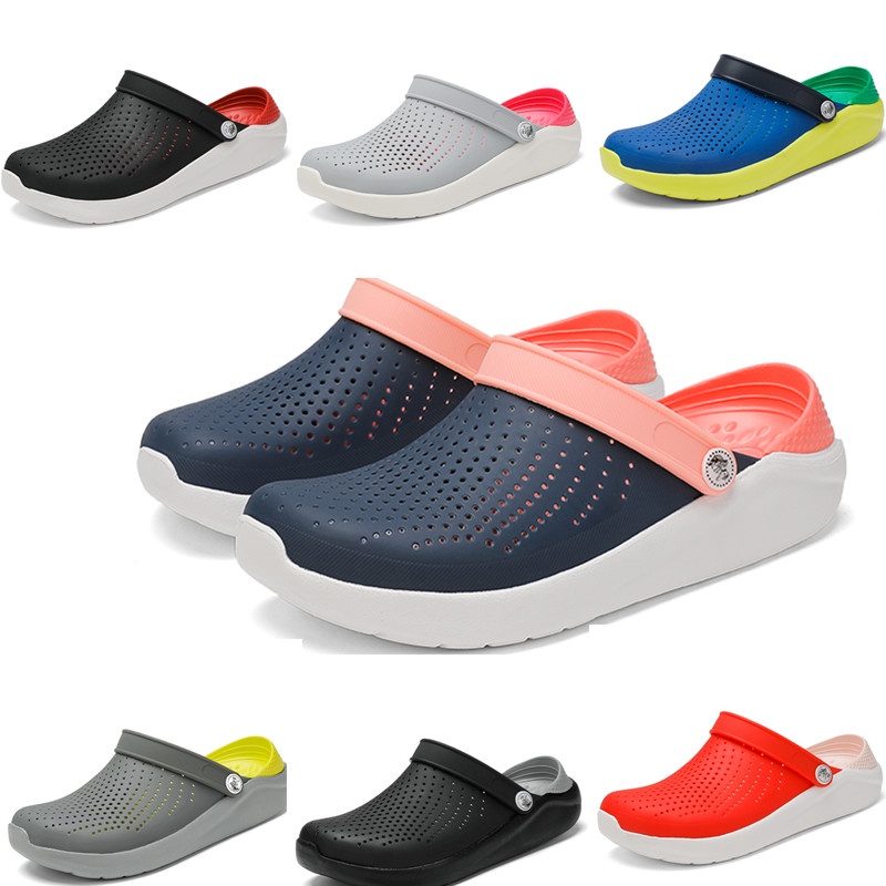 Unisex Casual Sport Home Crocks Mules Clogs รองเท้าแตะรองเท้าแตะคู่
