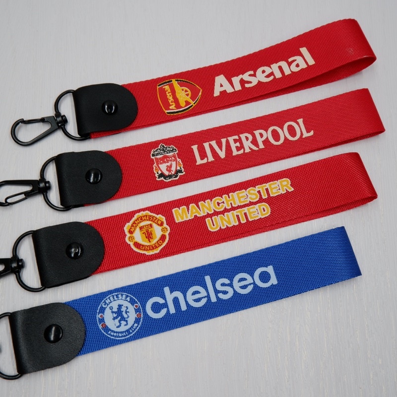 สายคล้องกุญแจ พวงกุญแจ พวงกุญแจLiverpool ManU Chelsea Arsenal สายคล้องกุญแจทีมบอล liverpool สายสั้น