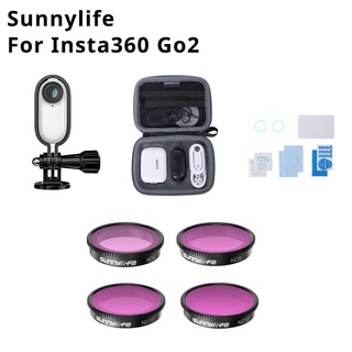 Sunnylife อะแดปเตอร์โลหะ สําหรับ INSTA360 GO2 Filter CPL MCUV ND4 ND8 ND16 ND32