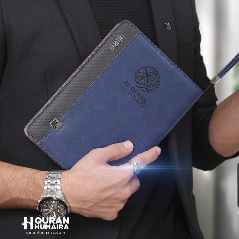 HUMAIRA Al-Quran Zippered Al Amin Mens Edition Tajweed & แปล (ปกติ/แท็ก)