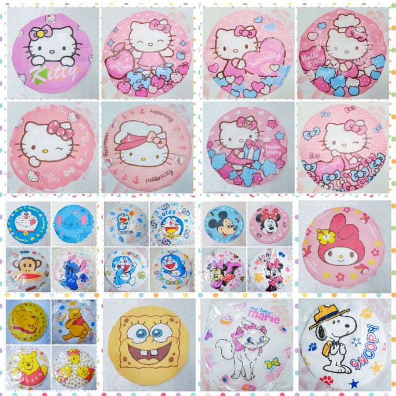 👒หมวกคลุมผมอาบน้ำ ลายการ์ตูน 20ลาย