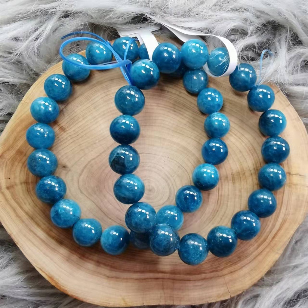 สร้อยข้อมือ Apatite สีฟ้าธรรมชาติ Apatite