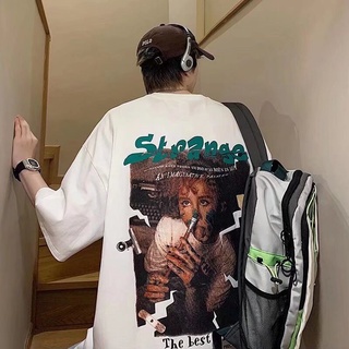 O.O fashion  O.O Fashion เสื้อยืดผู้ชาย oversize สกรีนลายกราฟฟิค 2022 สวมใส่ลำลอง พิเศษ ทันสมัย สบาย ทันสมัย EF22081812-Wine Red-6XL 37Z230910