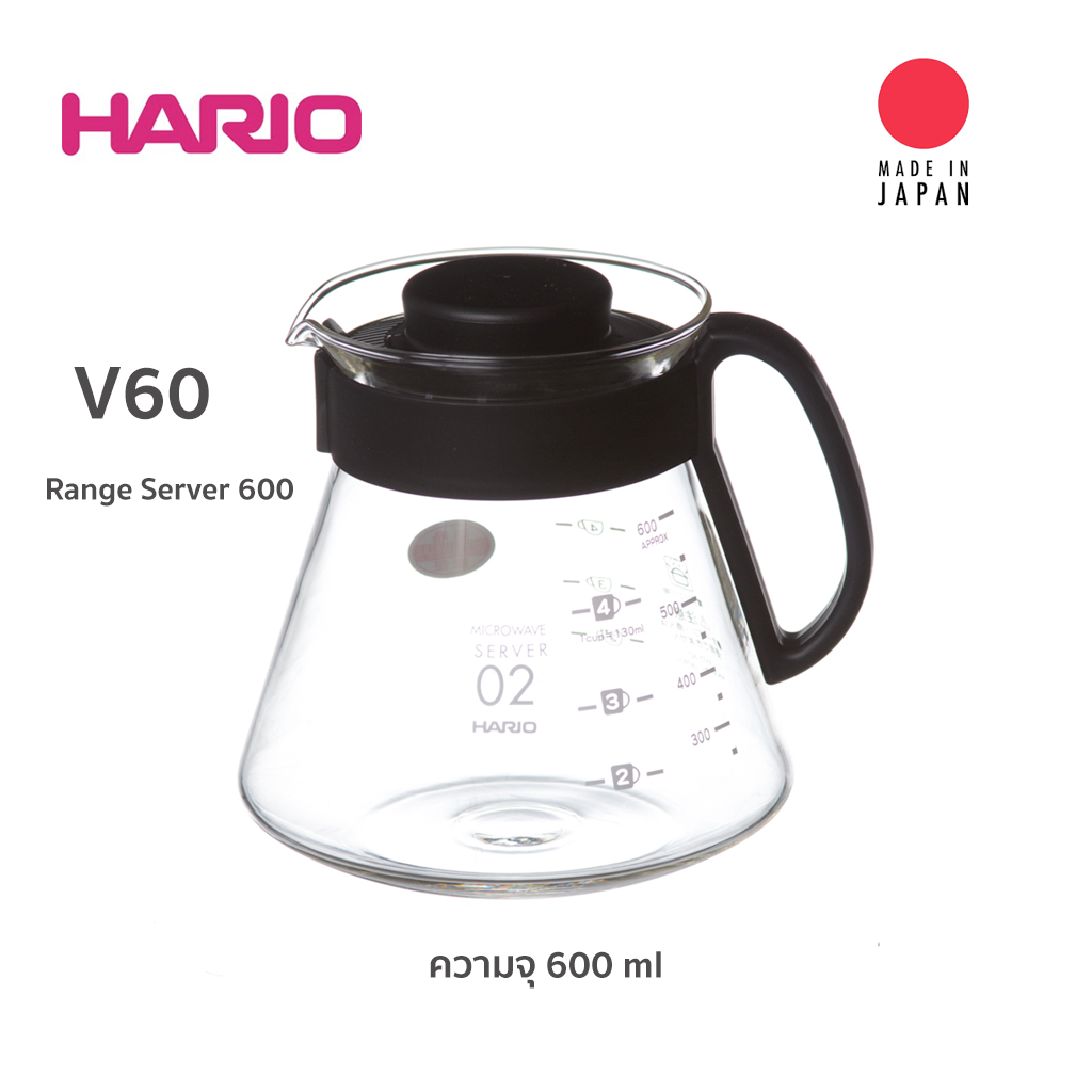 V60 Range Server 600 เหยือก ดริปกาแฟ พร้อมเสริฟ ขนาด 02 (600ml)
