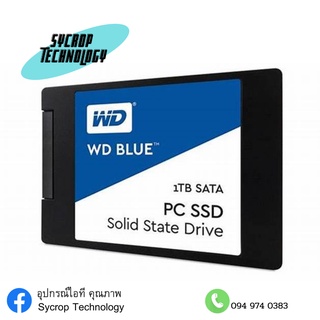 WD SSD 1TB-SATA 3D NAND 5YEAR WDSSD BLUE 2.5"7MM 1TB,SATA 3(6GB/S)- READ 560MB/S, WRITE 530MB/S,3DNAND