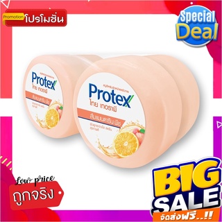 โพรเทคส์ ไทย เทอราพี สบู่ กลิ่นส้มแมนดาริน พีช 160 กรัม x 4 ก้อนProtex Thai Therapy Mandarin Orange Peach Bar Soap 160g