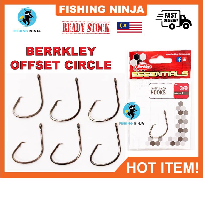 Berkley Offset Circle Hook Berkley Essentials Fishing Hook Mata Kail Mata Offset Hook Berkley