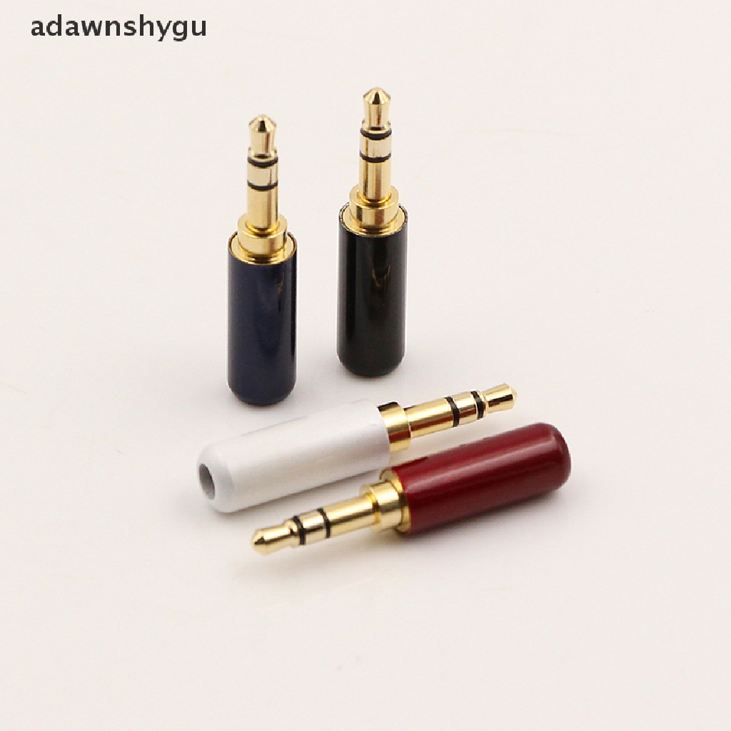 [adawnshygu] อะแดปเตอร์ซ็อกเก็ตแจ็คเสียง 3.5 มม. ชุบทอง 3 ขั้ว 2 ชิ้น #4