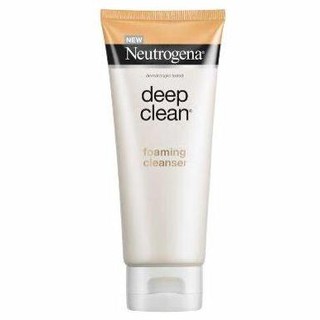 Neutrogena Deep Clean Cushion Foaming Cleanser นูโทรจีนา ดีพ คลีน คุชชั่น โฟมมิ่ง คลีนเซอร์ โฟมล้างหน้า 100ml.