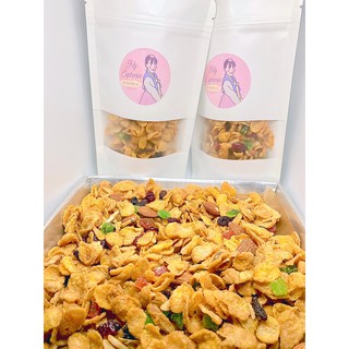 คอนเฟลกคาราเมลมิกซ์ฟรุ๊ต(Caramael Mix Fruits Conflakes)