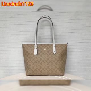 Coach city Zip tote in signature​ ของแท้​ ราคาถูก
