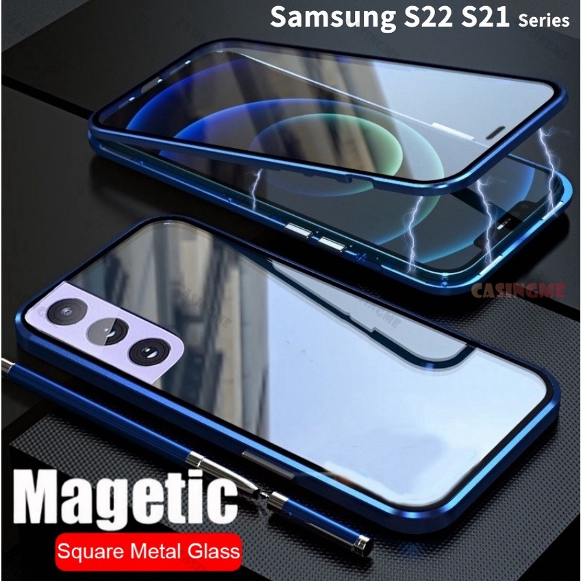 เคสโทรศัพท์มือถือกระจกนิรภัย กันกระแทก 360 องศา สําหรับ Samsung Galaxy S23FE SamsungS23FE S22 S21 FE Ultra Plus 4G 5G