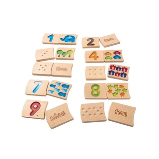 PlanToys ของเล่นไม้ แปลนทอยส์ ตัวเลข 1-10 NUMBER 1-10 (2y+)