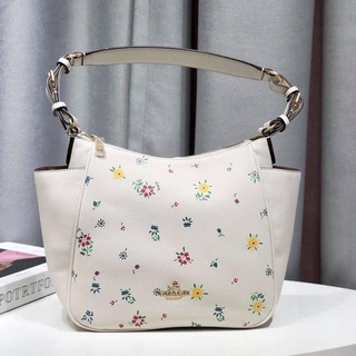 Coach RORI SHOULDER BAG WITH WILD MEADOW PRINT (COACH C4091) IM/CHALK MULTI