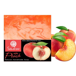 สบู่แนชเชอรัลโซป - กลิ่นพีช - Saboo Natural Soap - Peach