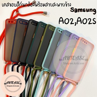 เคสกันกล้องพร้อมสาย SAMSUNG A02,A02s