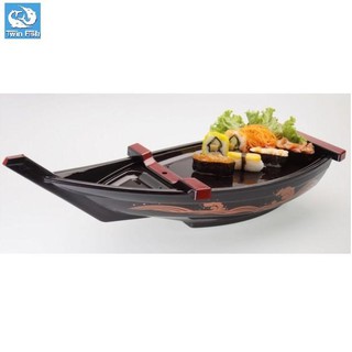 TwinFishเรือซูชิ ขนาดกลาง ที่รองซูซิ ใส่อาหารญี่ปุ่น รหัส JP-P211