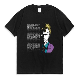 T-Shirtเสื้อยืดแขนสั้น ผ้าฝ้าย พิมพ์ลายอนิเมะ Jojo Bizarre Adventure สําหรับผู้ชาย และผู้หญิง S-5XL