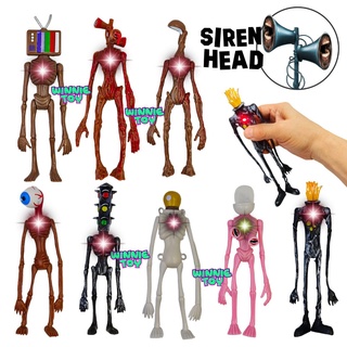 ✅เหลือ0.- โค้ดINC99LZF✅ siren head ไซเรน เฮด เปรตหัวลำโพง action figures 4 ตัว มี แสง WINNIETOYS