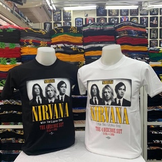 สไตล์ใหม่ เสื้อยืดลายวง NIRVANA คอกลม