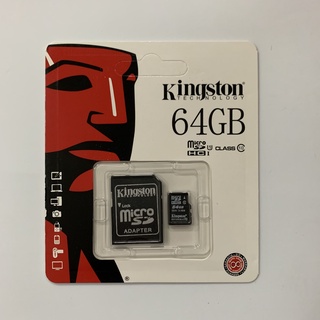 Kingston Memory Card Micro SD SDHC 64 GB Class 10 แถม Adapter