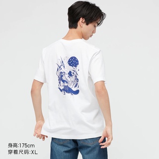 Uniqlo เสื้อยืดแขนสั้น พิมพ์ลาย YOASOBI สําหรับผู้ชาย และผู้หญิง (UT) 442583 ยูนิโคล่