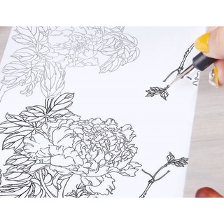 กระดาษไข ลอกลายรูป 10x15cm (20 แผ่น + ฟรี 5 แผ่น)