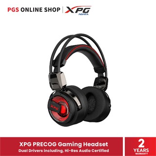 XPG PRECOG Gaming Headset (หูฟังสำหรับเกมมิ่ง) Dual Drivers including, Hi-Res Audio Certified สินค้ารับประกัน 2 ปี