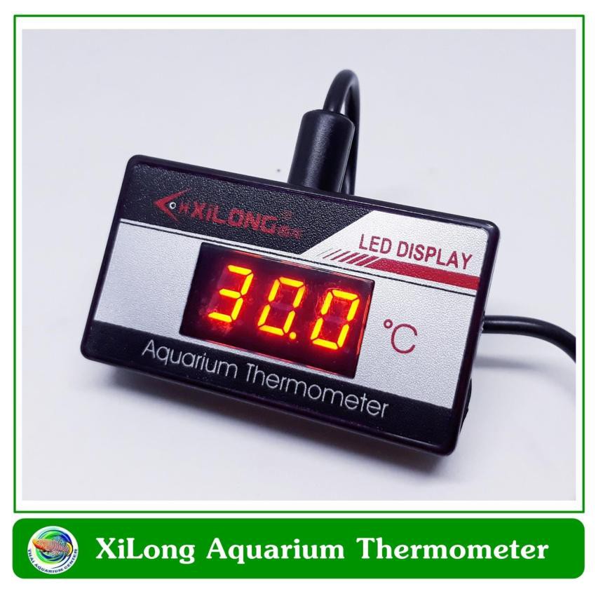 XiLong เทอร์โมมิเตอร์ วัดอุณหภูมิน้ำ ในตู้ปลา LED Digital Thermometer