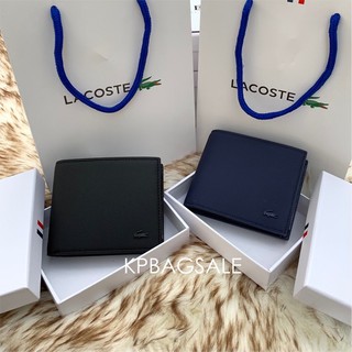 พร้อมส่งที่ไทย ส่งไว🔥ของแท้💯 Lacoste กระเป๋าสตางค์แบบพับ🐊