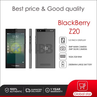 Blackberry Leap Z20 โทรศัพท์มือถือ ปลดล็อกแล้ว 4GB แรม 512MB กล้อง 3MP ส่งฟรี