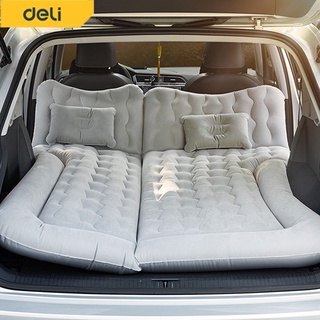 Deli เบาะนอนในรถ ที่นอนในรถ SUV เบาะที่นอนในรถ ที่นอนเบาะหลังรถยนต์ เตียงลมในรถยนต์ ​ที่นอนเป่าลมในรถ Car Air Mattress