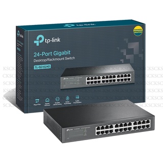 SWITCH HUB (สวิตซ์ฮับ) TP-LINK (TL-SG1024D) 24 PORTS GIGABIT PORT 10/100/1000Mbps